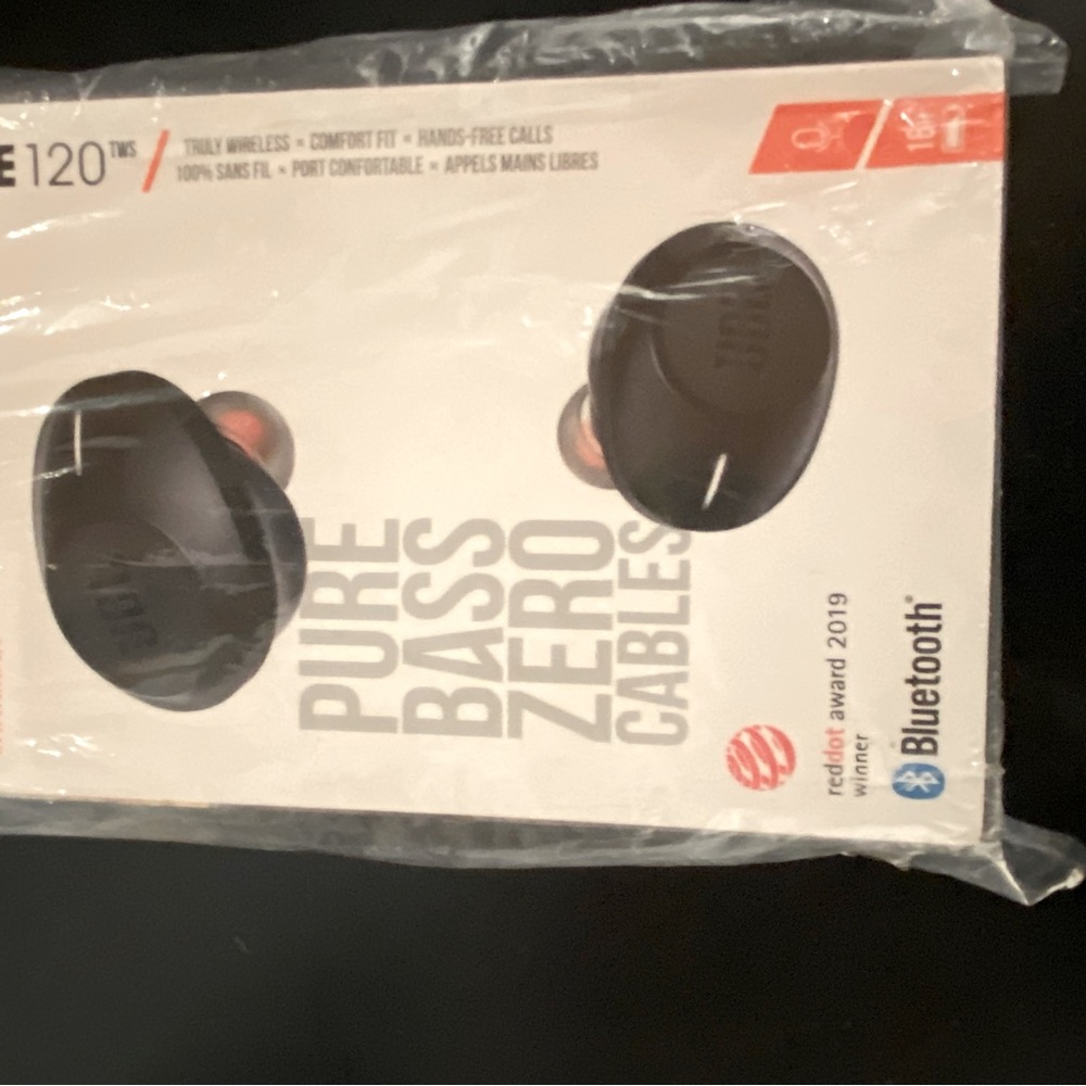 JBL TUNE 120 TWS Wireless Headphones- Black